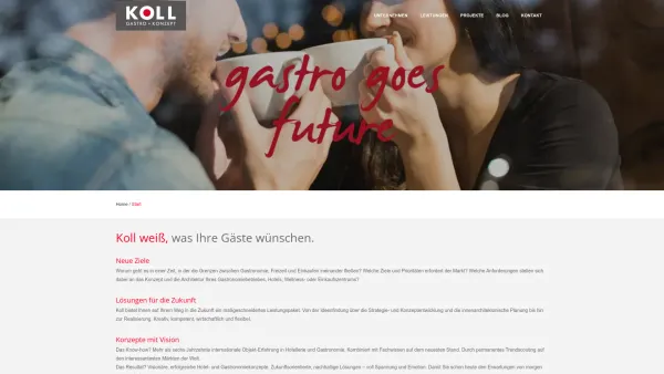 Website Screenshot: KOLL Gastronomie-Design - Start - KOLL • Gastro - Konzept - Date: 2023-06-23 12:05:08