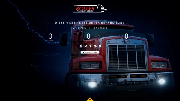 Website Screenshot: Koller Transporte GmbH - Koller - coming soon - Date: 2023-06-23 12:05:09