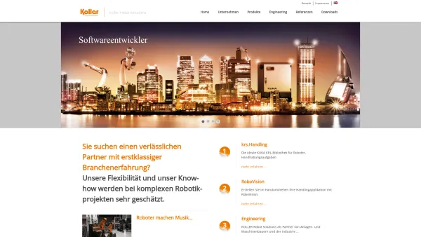 Website Screenshot: Industrial Automation Ing. Roman Koller - Koller | industrial automation - Date: 2023-06-14 10:41:18
