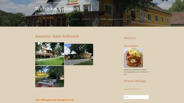 Website Screenshot: Wirtshaus Kollonödt - Wirtshaus Kollonödt – g'miadlich und guat - Date: 2023-06-23 12:05:09