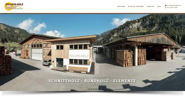 Website Screenshot: Kollwig-Holz Handelsges.m.b.H. - Kollwig-Holz Handelsg.m.b.H Trockencenter – 5611 Großarl - Date: 2023-06-23 12:05:09