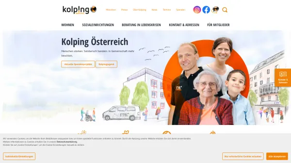 Website Screenshot: Kolping Österreich - Startseite - Kolping Österreich - Date: 2023-06-23 12:05:11