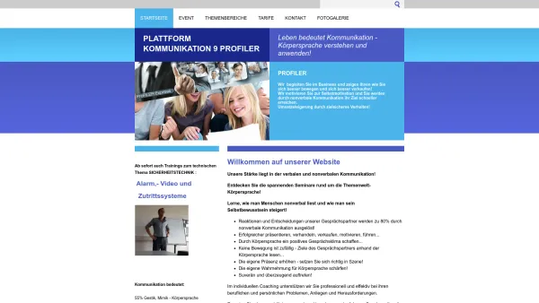 Website Screenshot: Plattform Kommunikation9 - Profiler - Date: 2023-06-23 12:05:11