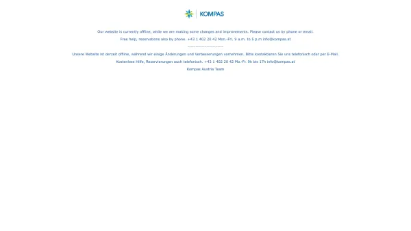 Website Screenshot: Kompas Touristik - Date: 2023-06-23 12:05:11