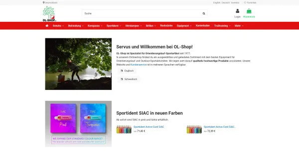 Website Screenshot: www.kompasse.at - Orientierungslauf & Outdoor-Sportartikel | OL-Shop - Date: 2023-06-23 12:05:11