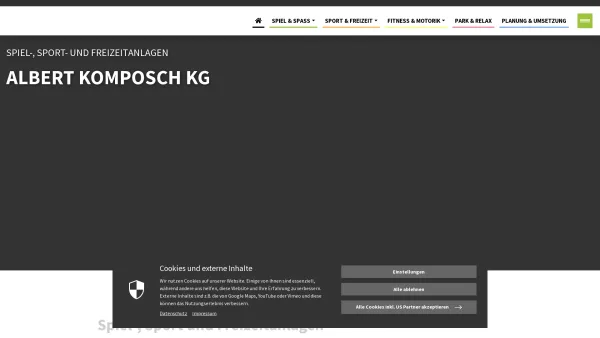 Website Screenshot: Albert Komposch KEG Spiel-, Sport und Freizeitanlagen Oberhart 20 8551 Wies office@komposch.at www.komposch.at - Home - Albert Komposch KG - Agropac - Date: 2023-06-23 12:05:10
