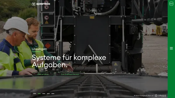 Website Screenshot: KOMPTECH - Heissenberger & Pretzler Gesellschaft m.b.H - Komptech - Date: 2023-06-14 10:41:18