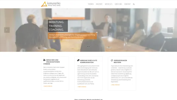 Website Screenshot: Komunariko GmbH - komunariko Salzburg – Beratung Training Coaching für Unternehmen - Date: 2023-06-23 12:05:11