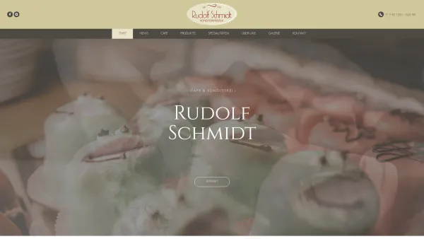 Website Screenshot: Konditormeister Rudolf Schmidt - Rudolf Schmidt - Konditormeister seit 1930 - Date: 2023-06-23 12:05:11