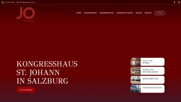 Website Screenshot: Kultur und Kongresshaus Am Dom Kongresshaus am Dom St. Johann Pongau - Kongresshaus St. Johann im Pongau - JoCongress - Date: 2023-06-14 10:41:18