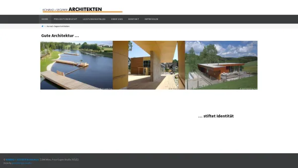 Website Screenshot: architekt thomas konrad staatl.bef.u.beeid.ziviltechniker - Konrad + Segerer Architekten | Architektur- und Ziviltechnikerbüro - Date: 2023-06-23 12:05:11