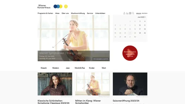 Website Screenshot: Wiener Konzerthaus - Wiener Konzerthaus - Date: 2023-06-23 12:05:11