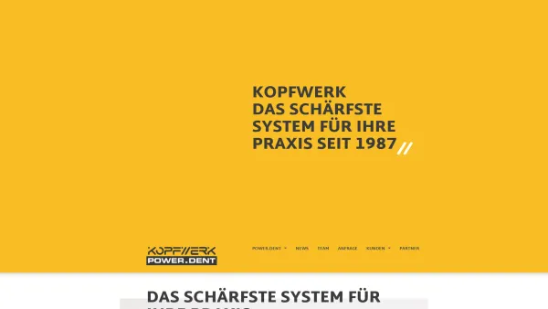 Website Screenshot: Kopfwerk Datensysteme Ges.m.b.H. - Kopfwerk – Das schärfste System für ihre Praxis seit 1987 - Date: 2023-06-23 12:05:14
