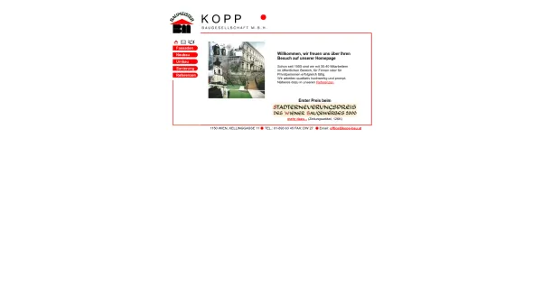 Website Screenshot: Kopp Baugesellschaft mbH - KOPP-Baugesellschaft - Date: 2023-06-23 12:05:14