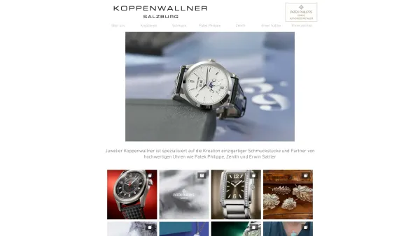 Website Screenshot: Uhrmacherhandwerk von Juwelier Paul Koppenwallner Salzburg - Schmuck | Juwelier Paul Koppenwallner | Salzburg - Date: 2023-06-23 12:05:14