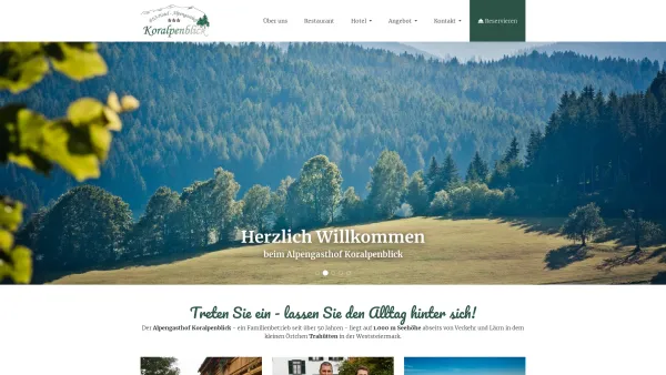 Website Screenshot: Alpengasthof Koralpenblick - Startseite - Date: 2023-06-23 12:05:14