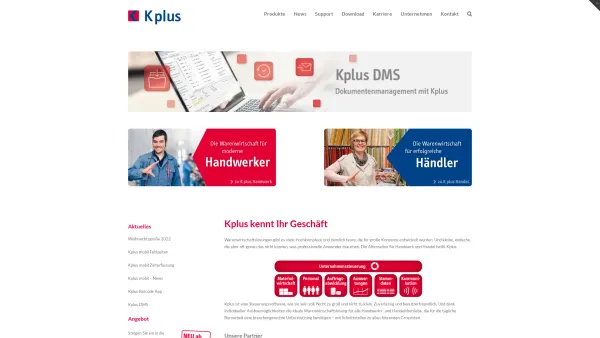Website Screenshot: KORAM Softwareentwicklungs GmbH Kplus Warenwirtschaft - KORAM - Loesungen fuer den Handel - Date: 2023-06-23 12:05:14