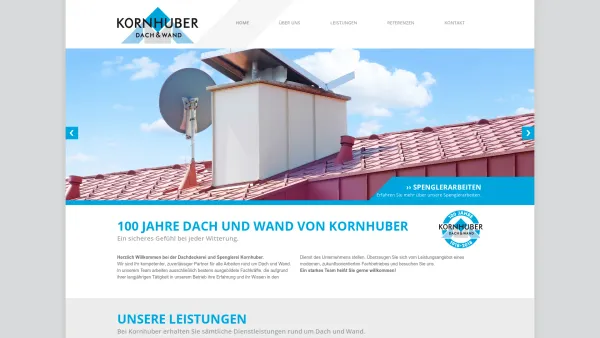 Website Screenshot: Erich Kornhuber Spenglerei und Dachdeckerei Gesellschaft m.b.H. Co ////////// K O R N H U B E R at - Kornhuber - Date: 2023-06-23 12:05:14