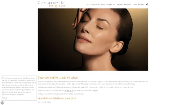 Website Screenshot: Kosmetik Brigitte - Cosmetic brigitte, Kosmetikstudio in Perchtoldsdorf - Date: 2023-06-23 12:05:14