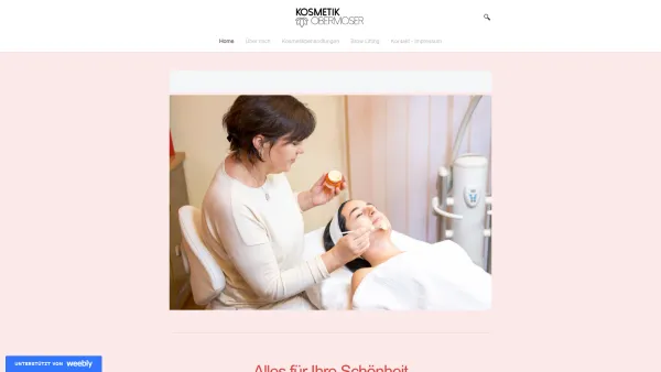 Website Screenshot: Kosmetik Obermoser Elfi Pflege und Wohlbefinden - Home - Date: 2023-06-23 12:05:14