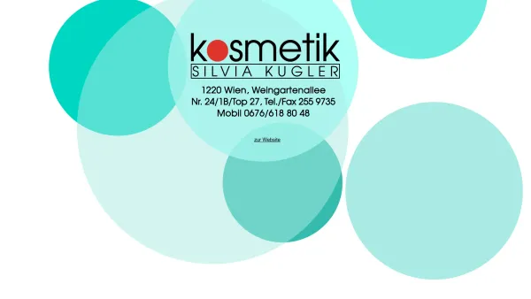 Website Screenshot: Kosmetik Silvia Kugler - Kugler Kosmetik - Date: 2023-06-23 12:05:14