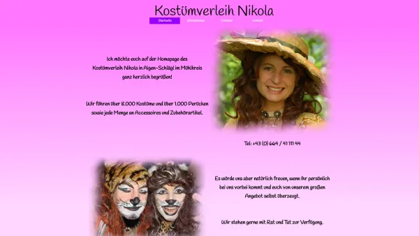 Website Screenshot: Kostümverleih Kasprowski J. - Kostümverleih Nikola Kern - Date: 2023-06-15 16:02:34