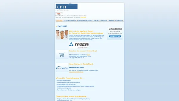 Website Screenshot: KPH Alpha MedTech GmbH www.kph.at - KPH - Alpha MedTech GmbH - Date: 2023-06-14 10:41:18