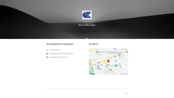 Website Screenshot: Günter Krämer Public Relations - Wir arbeiten gerade an unserer Website - Date: 2023-06-23 12:05:17