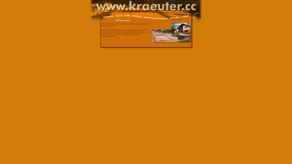 Website Screenshot: Kraeuter.cc - Kraeuter.cc - Tennis - FeWo - Gasthaus - Date: 2023-06-23 12:05:17