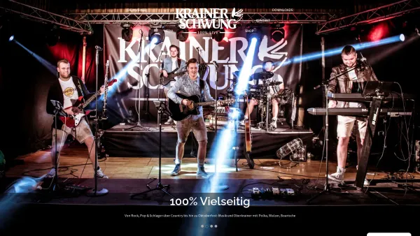 Website Screenshot: Krainerschwung - KRAINERSCHWUNG - Tanzmusik - Stimmung - 100% Live! - Date: 2023-06-23 12:05:17