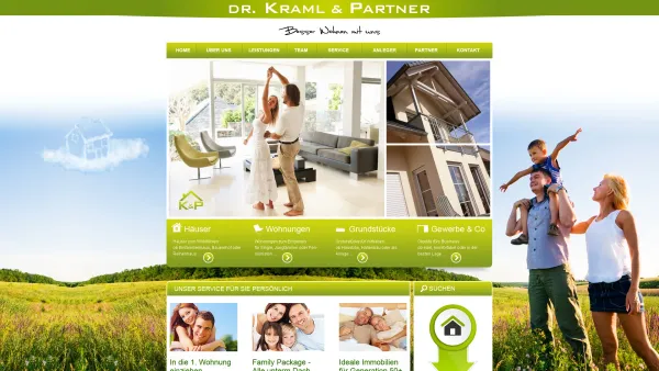 Website Screenshot: Dr. Kraml & Partner Immobilienentwicklungs GmbH - Dr. Kraml & Partner - Date: 2023-06-23 12:05:17