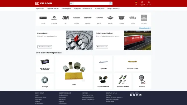 Website Screenshot: Kramp Kramp More Than Parts - KRAMP - It's that easy - Date: 2023-06-23 12:05:17