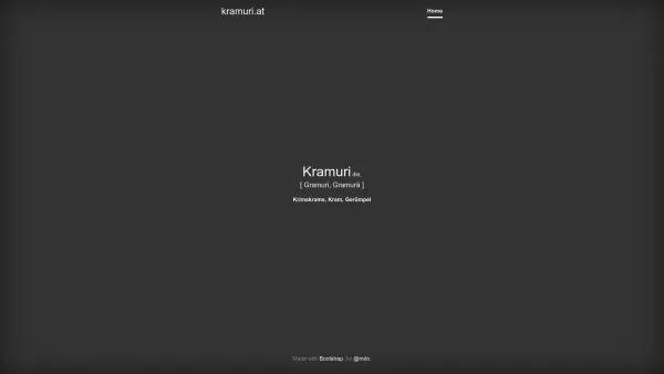 Website Screenshot: KRAMURI Gerhard Tausch - kramuri.at - Date: 2023-06-23 12:05:17