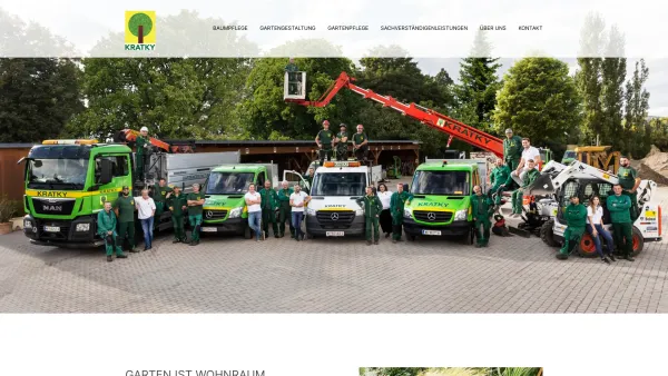 Website Screenshot: Kratky GmbH - Gartenbau und Landschaftsbau Wien & Umgebung - Kratky - Date: 2023-06-14 10:41:21