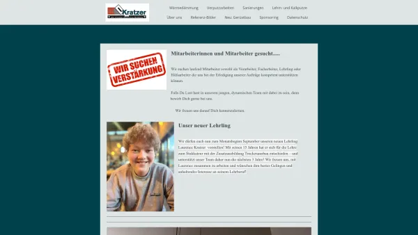 Website Screenshot: Kratzer Roland Verputzer und Stukateurmeister - Ihr Meisterbetrieb - Kratzer Verputze Röthis - Date: 2023-06-15 16:02:34