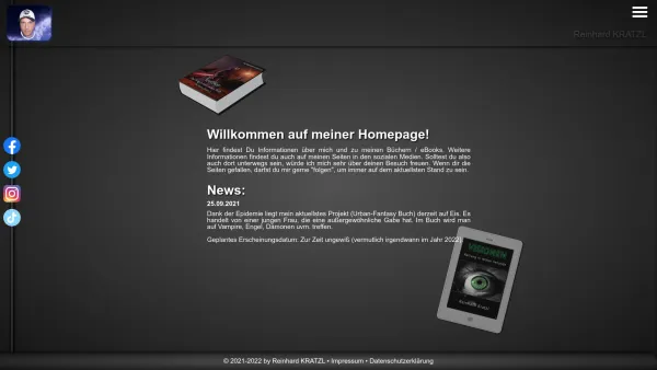 Website Screenshot: Webdesign und Webprogrammierung Reinhard KRATZL - Reinhard KRATZL, Bücher, eBooks - Date: 2023-06-15 16:02:34