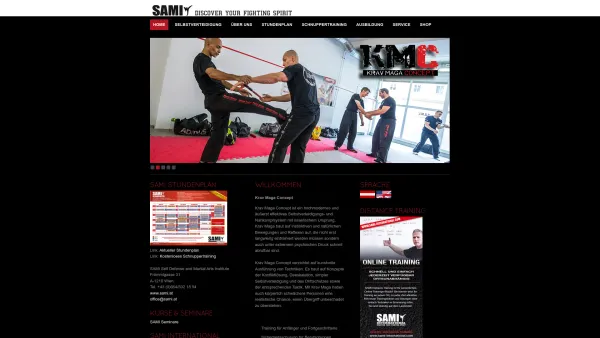 Website Screenshot: Selbstverteidigung Austrian Krav Maga Association - SAMI Krav Maga Concept - Date: 2023-06-23 12:05:20