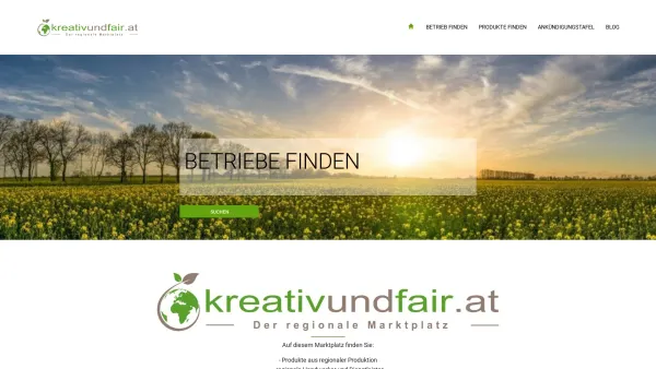 Website Screenshot: kreativundfair.at - Der nachhaltige Marktplatz - regionale Produktion - Handwerker und Dienstleister - Nachhaltigkeit - Date: 2023-06-26 10:26:30