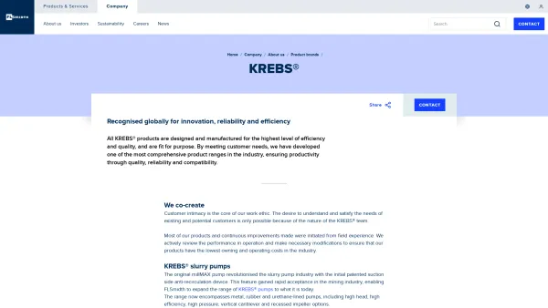 Website Screenshot: Krebs Engineers - KREBS® - Date: 2023-06-15 16:02:34