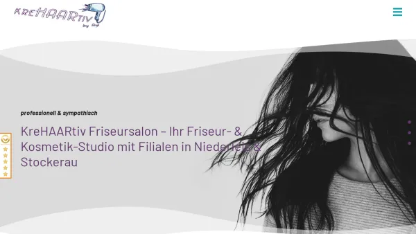 Website Screenshot: kreHAARtiv by Anji - KreHAARtiv Friseursalon | Niederleis & Stockerau | Friseur & Kosmetik - Date: 2023-06-23 12:05:20