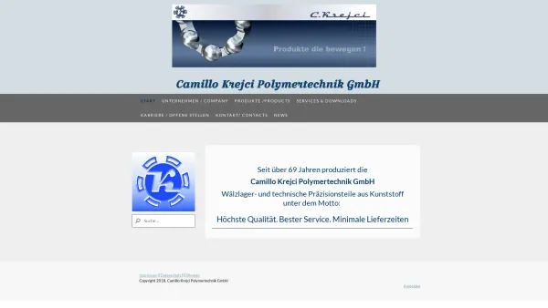 Website Screenshot: Camillo Krejci Polymertechnik GmbH - Start - Camillo Krejci - Date: 2023-06-23 12:05:20