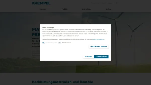 Website Screenshot: KREMPEL-GROUP - Home | KREMPEL - Date: 2023-06-23 12:05:20
