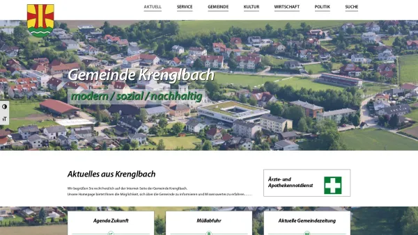 Website Screenshot: Gemeindeamt Gemeinde Krenglbach - Gemeinde Krenglbach - Gemeinde Krenglbach - Date: 2023-06-23 12:05:23