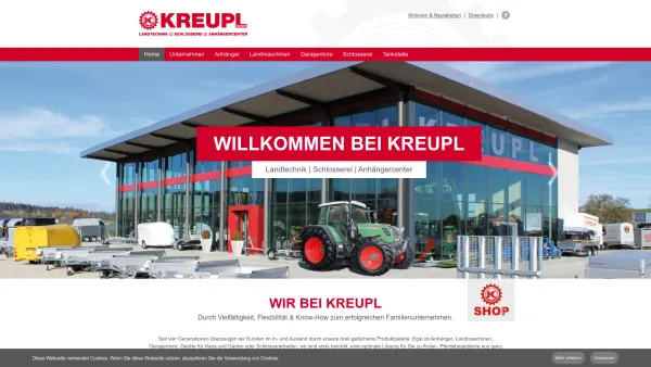 Website Screenshot: Walter Kreupl - Home - Kreupl GmbH | Anhänger und Anhängerzubehör - Date: 2023-06-15 16:02:34