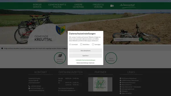 Website Screenshot: Offizielle Seiten der Gemeinde Kreuttal N - Kreuttal - GEM2GO WEB - Startseite - Date: 2023-06-23 12:05:23