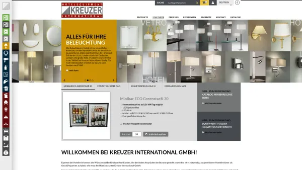 Website Screenshot: KREUZER Hotel Equipment - Startseite » Kreuzer GmbH - Date: 2023-06-23 12:05:23