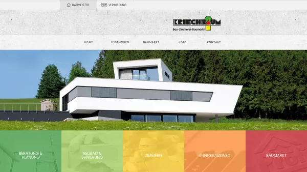 Website Screenshot: Kriechbaum Martin eBIT electronic Business und IT Entwicklung - Startseite - Ing. Kriechbaum Baugesellschaft m.b.H. - Date: 2023-06-23 12:05:23