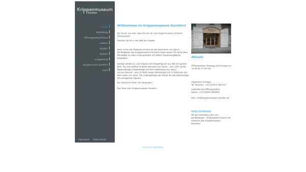 Website Screenshot: Krippenmuseum-Dornbirn - Home: Krippenmuseum Dornbirn - Date: 2023-06-23 12:05:23