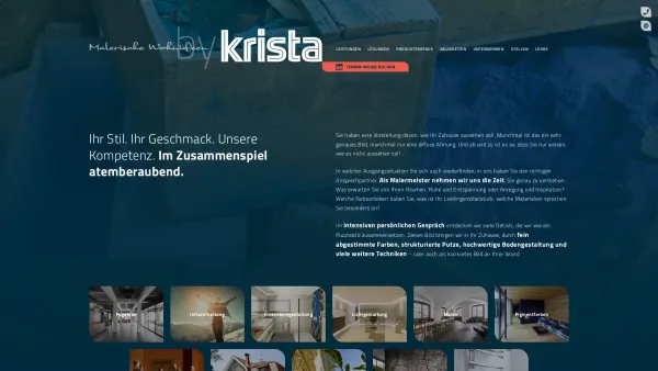 Website Screenshot: Farben Krista GmbH & Co KG - Maler- und Baumeister Krista in Frastanz/Vorarlberg - Date: 2023-06-23 12:05:23