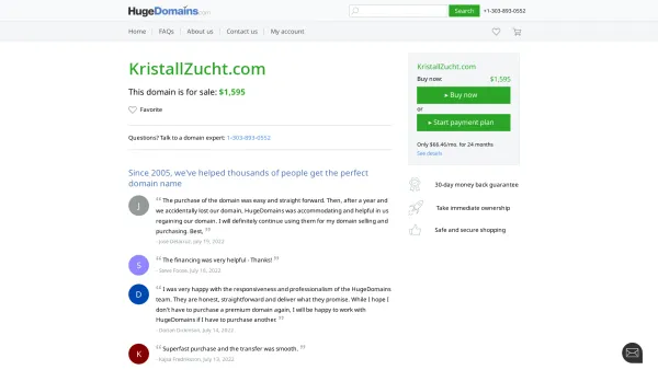 Website Screenshot: Kristall Welt Carola Griesbach - KristallZucht.com is for sale | HugeDomains - Date: 2023-06-23 12:05:23